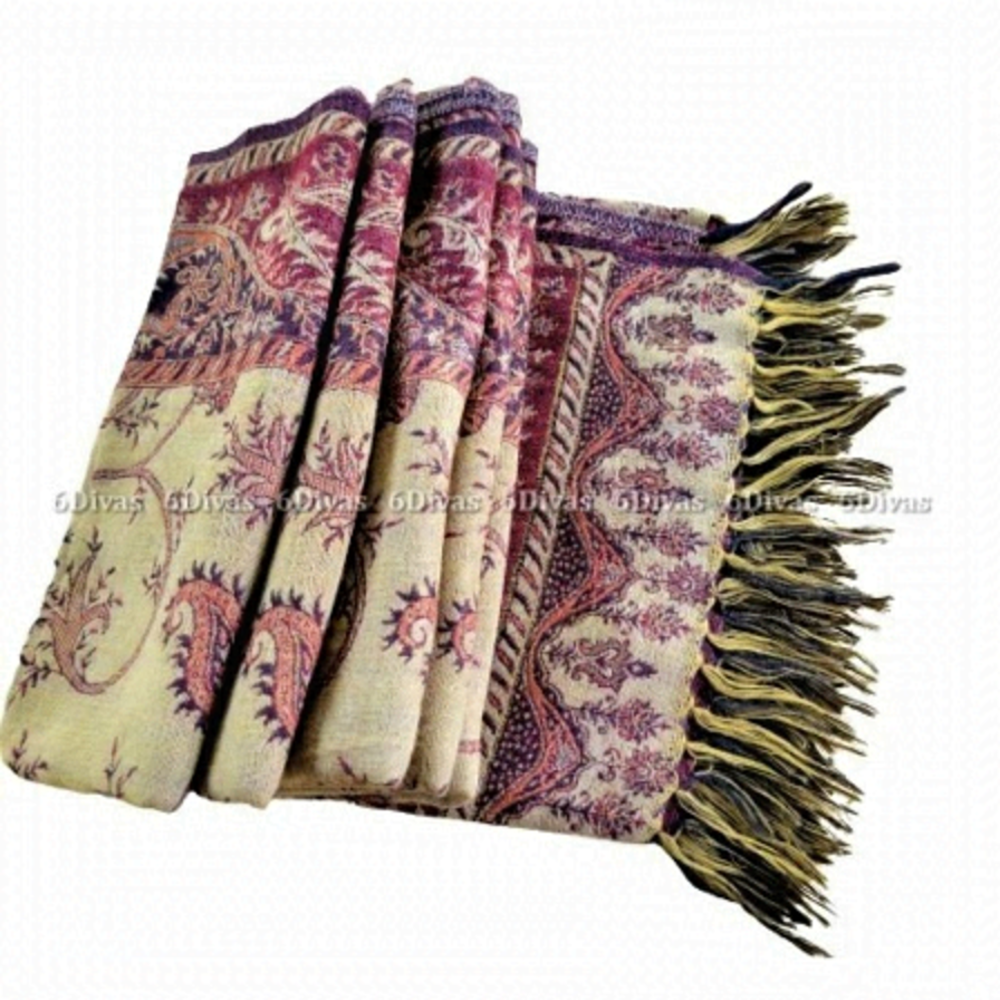 Womens Wool Shawl Large Woolen Wraparound Shawl Scarf